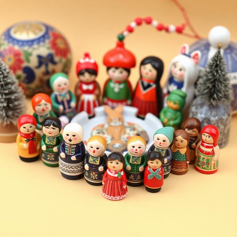 Малки ръчно рисувани сувенири и фигурки